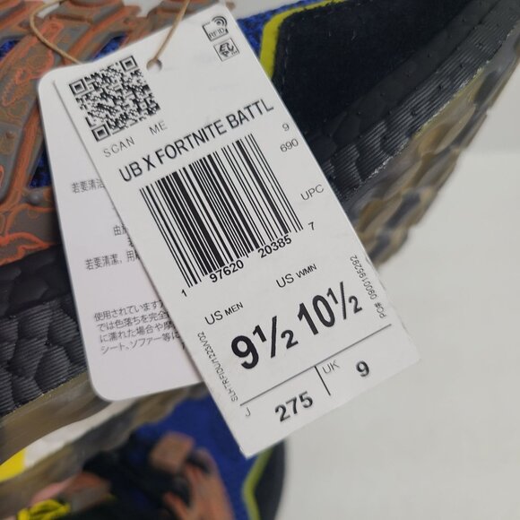 NEW Adidas Ultraboost 1.0 X Fortnite BattleBus Shoes JQ0713 Size 9.5 Royal Blue - Picture 7 of 9